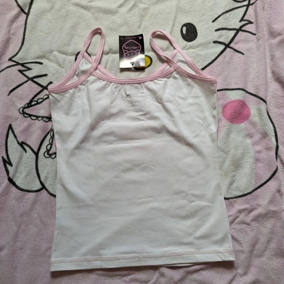 Hello kitty tank top white pink est s - Picture 3 of 3